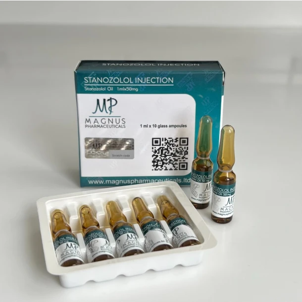 Станозолол ін'єкційний масло Магнус (Stanozolol injectable oil Magnus) 50мг 1мл (ампули)