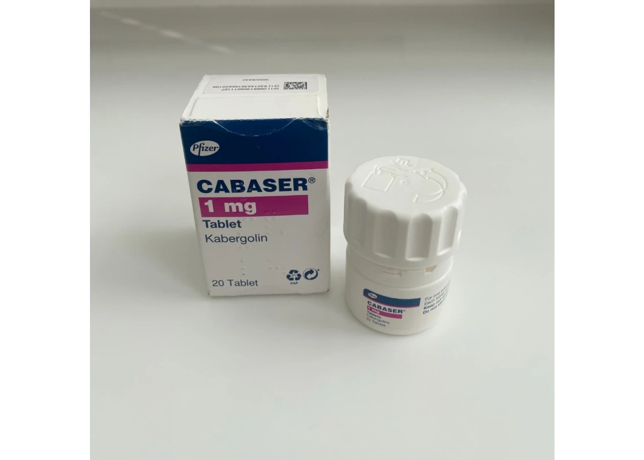 Фото 2 - Каберголін Pfizer Cabaser cabergoline tablets 1mg (банку 20шт)