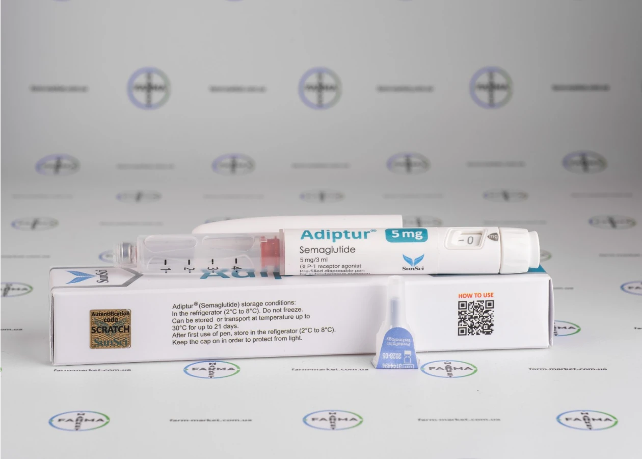 Фото 7 - Semaglutide Adiptur 5mg (Семаглютид Адіптюр 5мг)