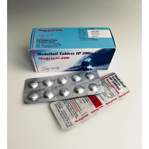 Модафініл Модвігіл (Modvigil Modafinil) 200mg 10 tabl