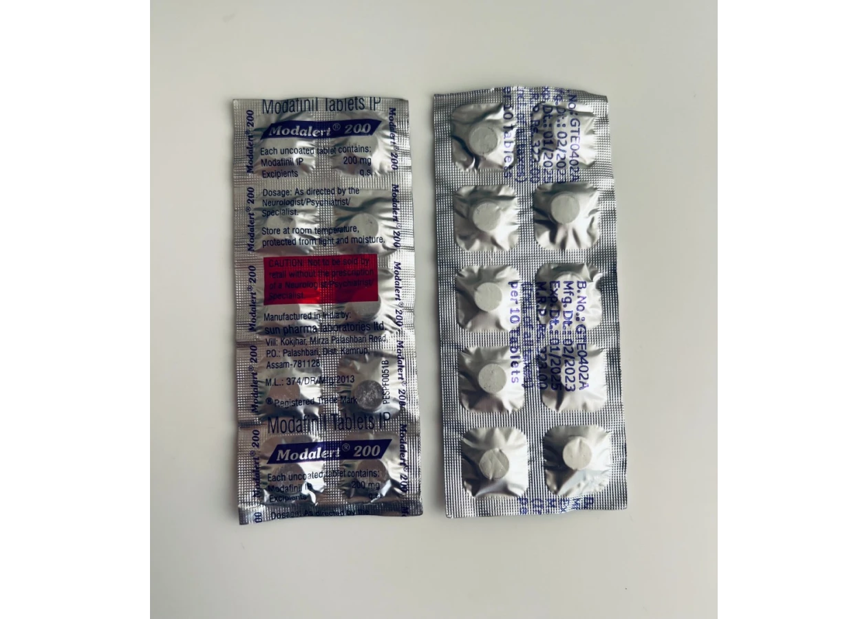 Фото 1 - Модафініл Модалерт (Modafinil Modalert) 200mg 10 tabl